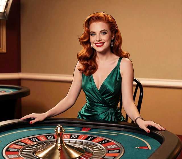 Comic-Casino Model am HD Live Roulette Tisch im Live Casino online bei Betsson