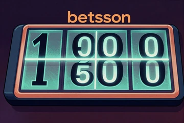 Leuchtender progressiver Jackpot-Z&auml;hler mit steigenden Zahlen bei Betsson