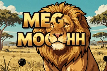 Mega Moolah Online Spielautomat mit afrikanischem L&ouml;wen und Millionen-Jackpot